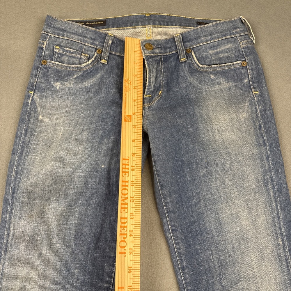 citizens of humanity women's 30 jeans bOOT lOW wAIST cOLLEGE #4  vtg y2K - Picture 7 of 12